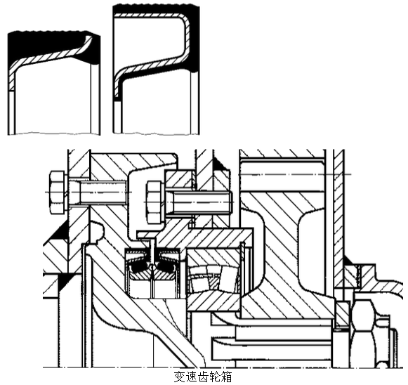 浮動油封結(jié)構(gòu)圖 浮動油封結(jié)構(gòu)圖