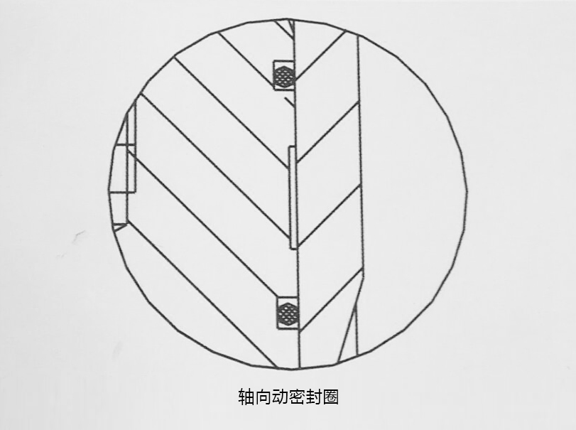 o型密封圈，軸向動(dòng)密封圈結(jié)構(gòu)圖