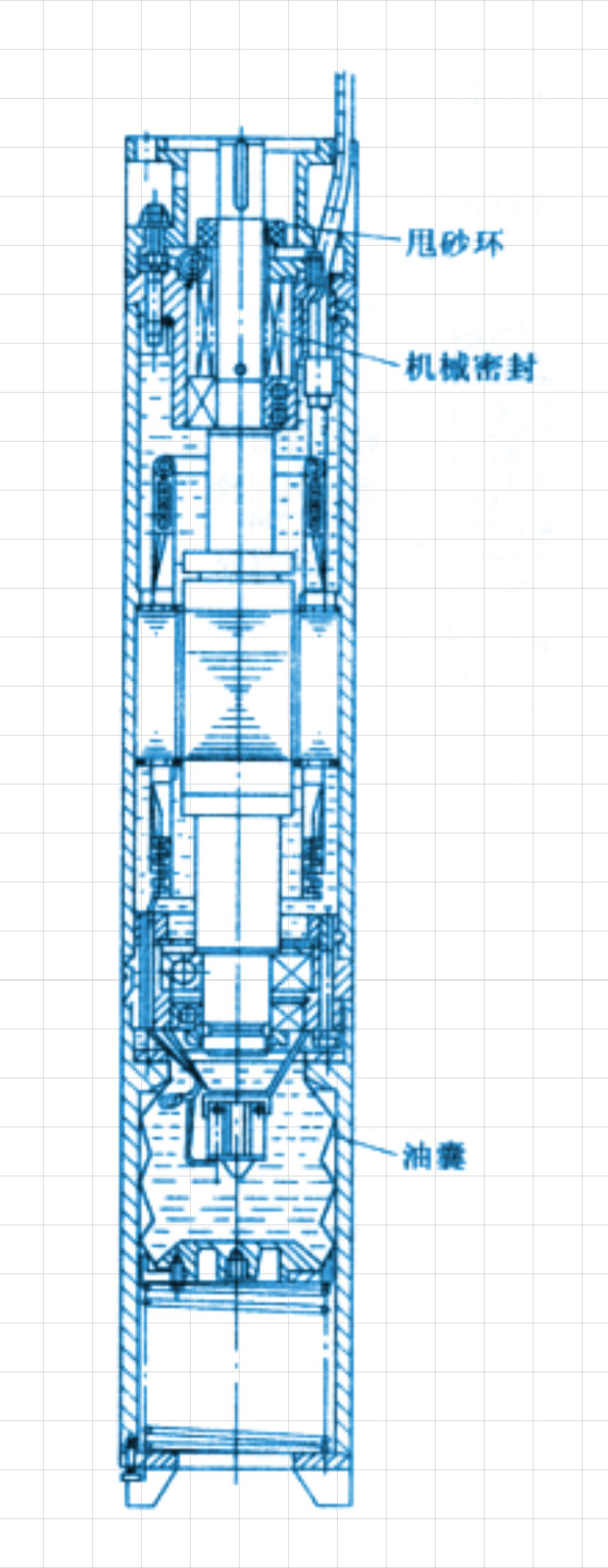 潛水泵用機(jī)械橡膠密封件的總體結(jié)構(gòu)平面圖