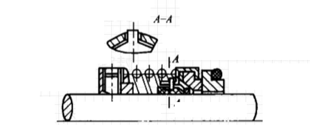 動(dòng)環(huán)的撥叉?zhèn)鲃?dòng)的結(jié)構(gòu)圖