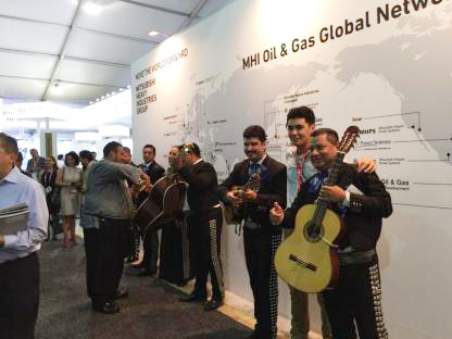 石油服務公司邀請的墨西哥小型交響樂隊