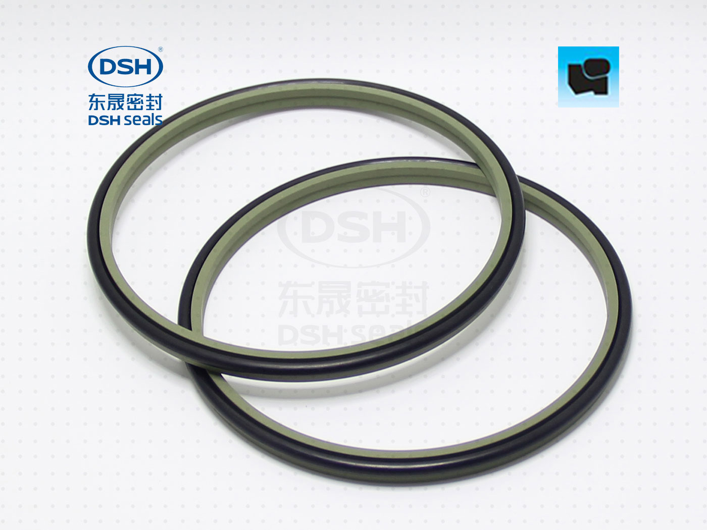 組合防塵圈DSZ - 防塵圈系列,聚四氟乙烯密封件,應(yīng)用于油缸/氣缸行業(yè)專用密封件圈。