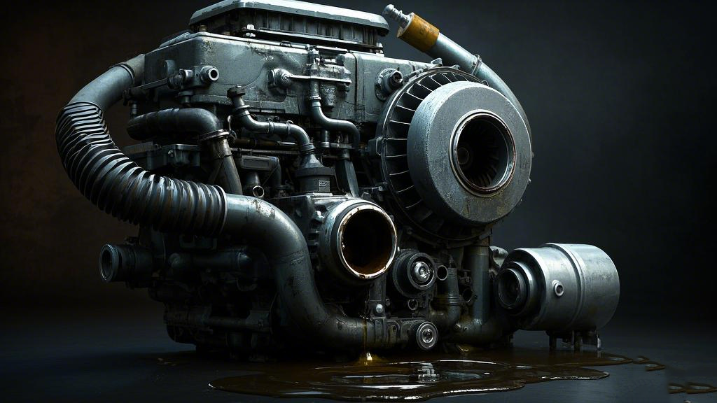 1汽車(chē)渦輪增壓發(fā)動(dòng)機(jī)，比例 「16_9」漏油