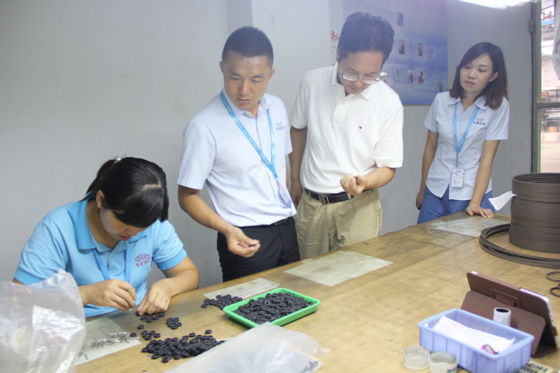 歡迎江蘇省建筑減震(結構消能減震)行業領導來訪東晟密封件廠家參觀