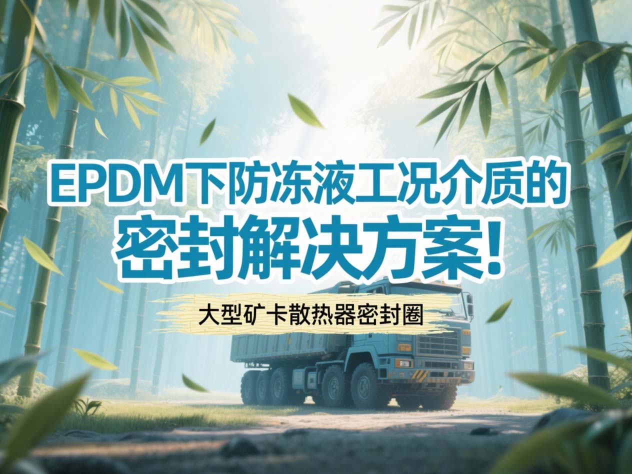 大型礦卡散熱器密封圈 ? EPDM下防凍液工況介質的密封解決方案！
