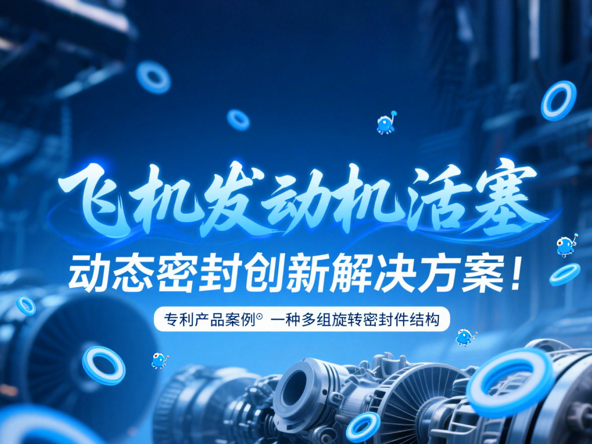 專利產品案例 ? 一種多組旋轉密封件結構:飛機發動機活塞動態密封創新解決方案!