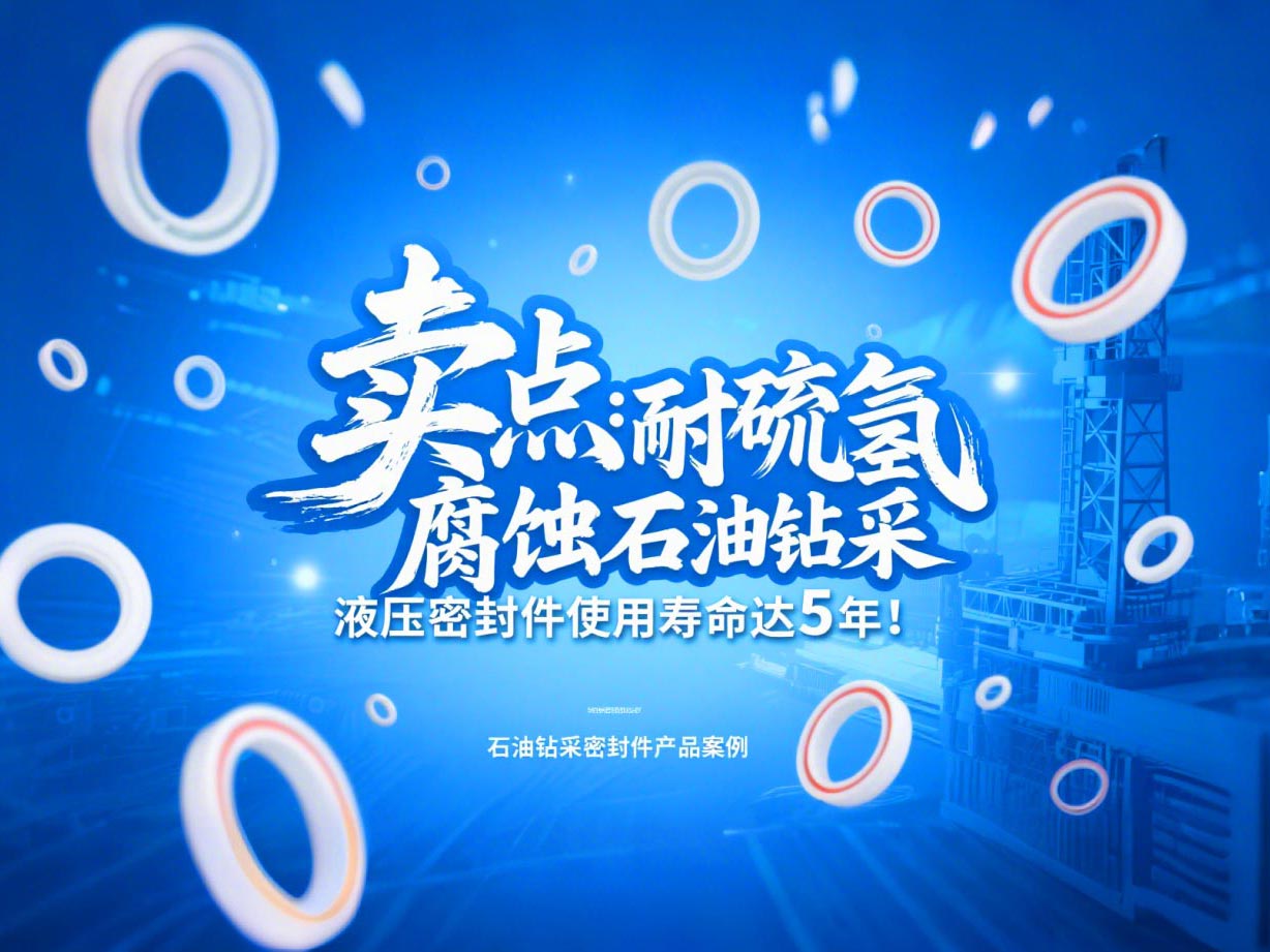 賣點?:耐硫化氫腐蝕!石油鉆采液壓密封件使用壽命達5年!
