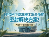 大型礦卡散熱器密封圈 ? EPDM下防凍液工況介質(zhì)的密封解決方案！
